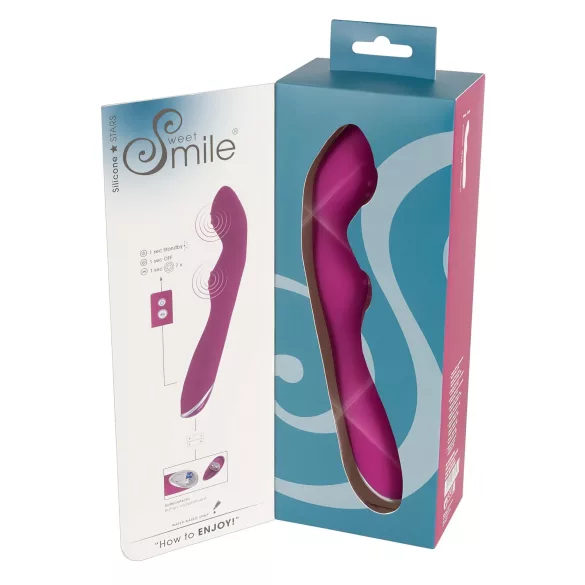 SMILE - flexibele A- en G-spot vibrator - siliconen - roze