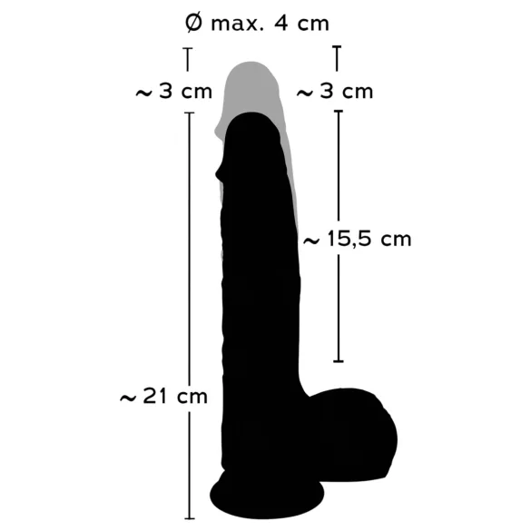 You2Toys - stootende vibrator - realistisch - huidskleur