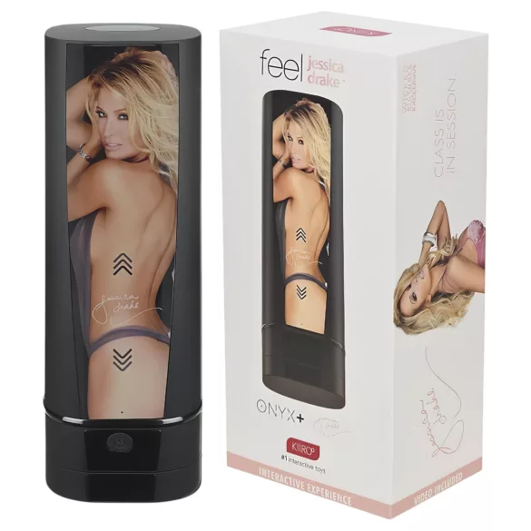 Kiiroo Onyx+ Jessica Drake - interactieve masturbator - zwart