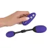 GoGasm - Vibrerend duo-ei voor vagina en anus - silicone - paars/zwart