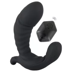   You2Toys - opblaasbare vibrator met afstandsbediening - zwart