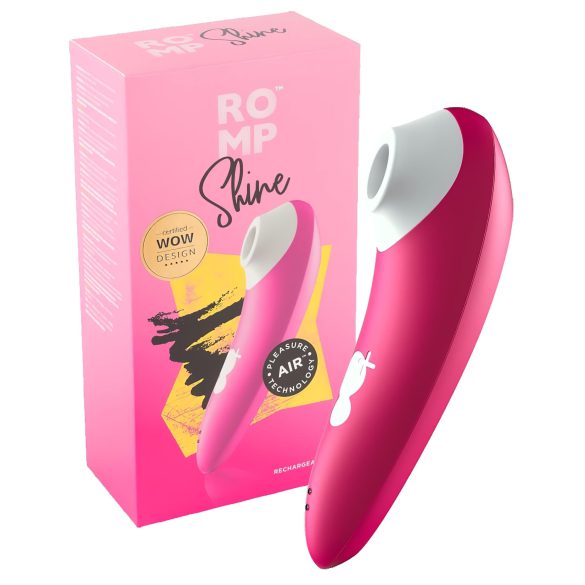 ROMP Shine - waterdichte luchtdruk clitorisstimulator (roze)