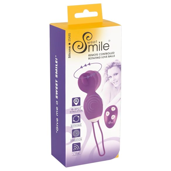 SMILE Love Bal - roterend vibratie-ei (paars)