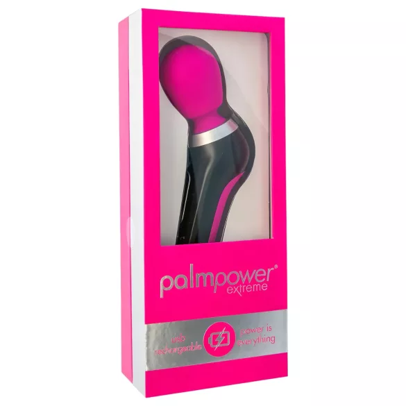 PalmPower Extreme - wand vibrator - oplaadbaar - roze/zwart
