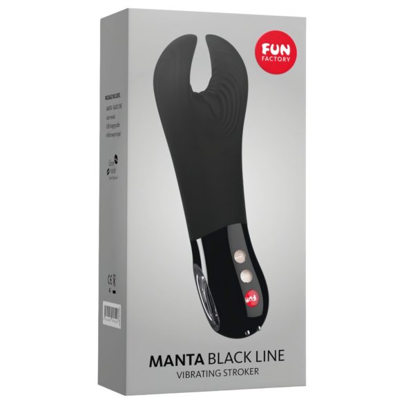 Fun Factory Manta - penisschacht‑vibrator (zwart)