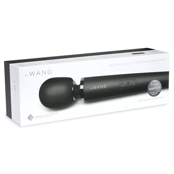 Le Wand Petite - exclusieve, oplaadbare massagevibrator (zwart)
