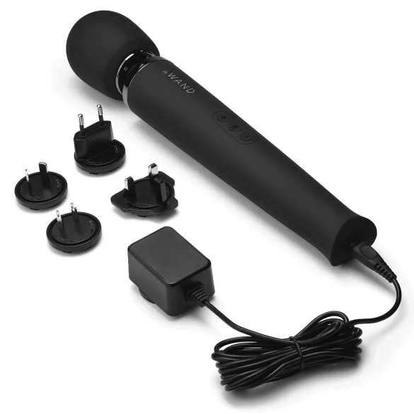 Le Wand Petite - exclusieve, oplaadbare massagevibrator (zwart)