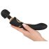 Cleopatra Wand - oplaadbare, waterdichte massagetrilstaaf (zwart)