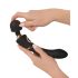 Cleopatra Wand - oplaadbare, waterdichte massagetrilstaaf (zwart)