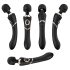 Cleopatra Wand - oplaadbare, waterdichte massagetrilstaaf (zwart)