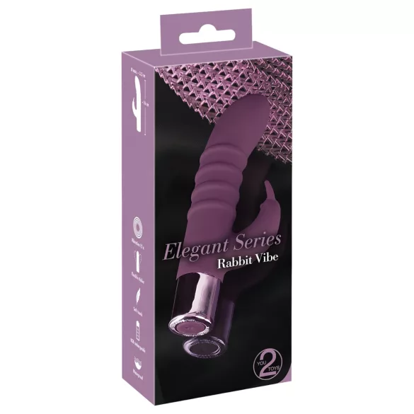 Rabbit Vibe - vibrator met clitorisstimulator en G-spot - oplaadbaar - paars