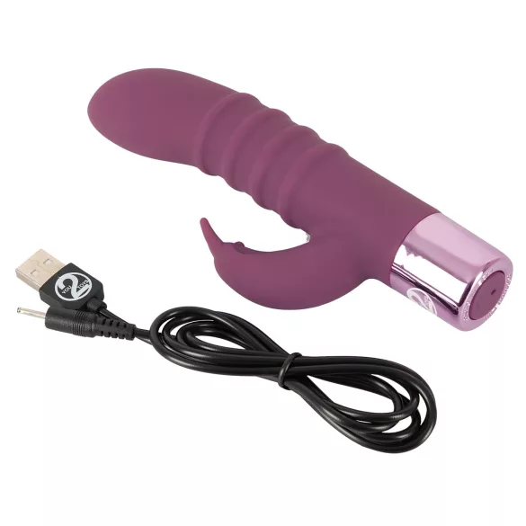 Rabbit Vibe - vibrator met clitorisstimulator en G-spot - oplaadbaar - paars
