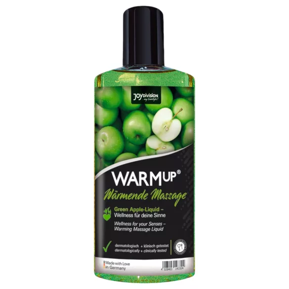 JoyDivision Warmup - verwarmende massageolie - groene appel - 150ml