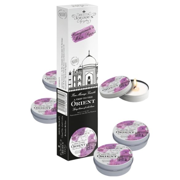 Petits Joujoux - massagekaars granaatappel & witte peper (5x43ml)