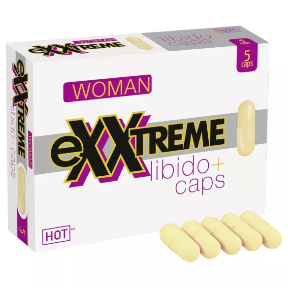 Hot exxtreme - libido supplement capsules voor vrouwen - 5 stuks