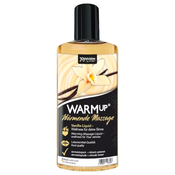JoyDivision WARMup - verwarmende massageolie - vanille - 150ml