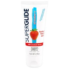 HOT Superglide - glijmiddel eetbaar aardbei - 75ml
