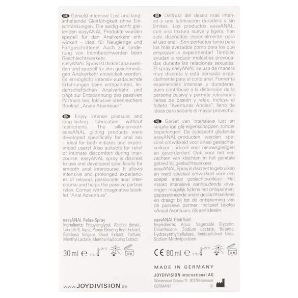 easyANAL - anale verzorgings- en glijmiddelset - 2 stuks