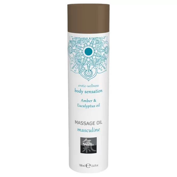 Shiatsu Masculine - massageolie - amber eucalyptus - 100ml