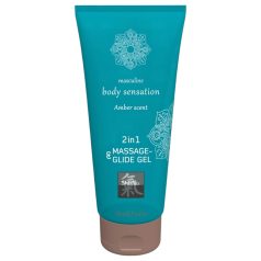 Shiatsu - massage glijmiddel - amber geur - 200ml