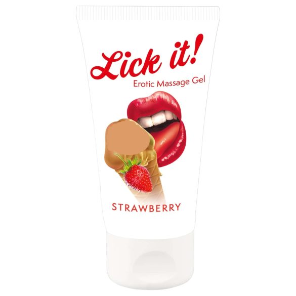 Lick it! - 2-in-1 eetbare glijmiddel - Aardbei (50ml)