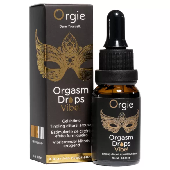 Orgie Orgasm Drops Vibe - tintelend intiem gel voor vrouwen (15 ml)