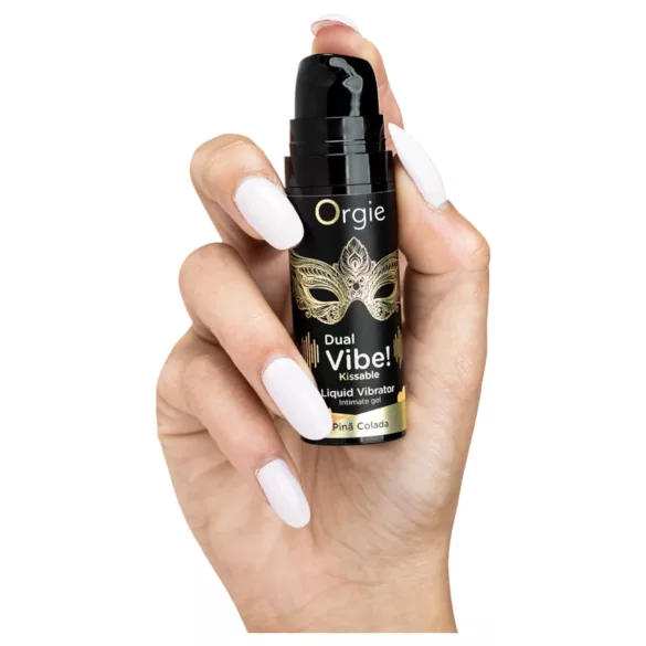 Orgie Dual Vibe! - vloeibare vibrator - Piña Colada (15 ml)