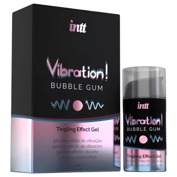 Intt Vibration! - vloeibare vibrator - kauwgomsmaak - 15ml