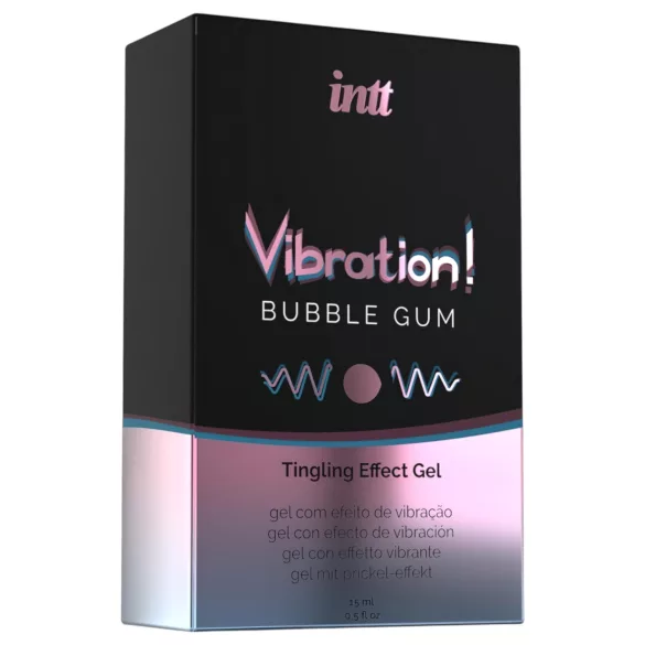 Intt Vibration! - vloeibare vibrator - kauwgomsmaak - 15ml