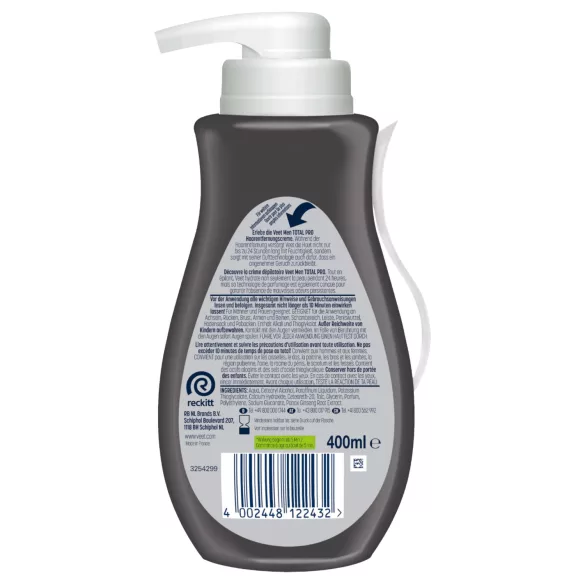 Veet - ontharingscrème voor mannen - 400 ml