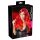 Lang, golvend, met pony pruik (rood)