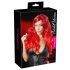 Lang, golvend, met pony pruik (rood)