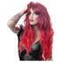 Lang, golvend, met pony pruik (rood)