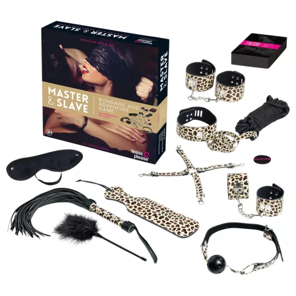 tease & please - Master & Slave - premium BDSM avonturenset voor koppels (13-delig)
