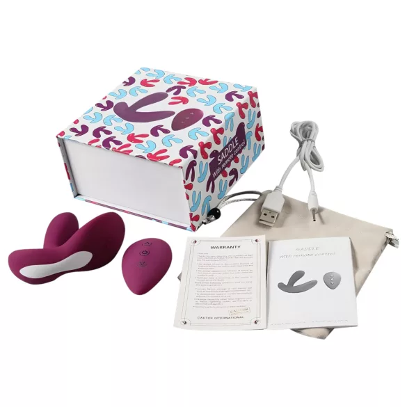 Cotoxo Saddle - prostaat vibrator met afstandsbediening - paars