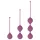 Cotoxo Belle - geishaballen set 3-delig - silicone - paars