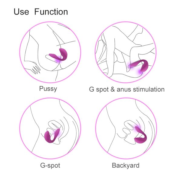 Cotoxo Cupid 2 - afstandsbediening partner vibrator - paars