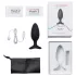 Lovense Hush 2 M - App-gestuurde anale vibrator (45 mm, zwart)