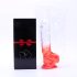 Sunfo - Zuignap dildo met ballen - 21 cm (helder rood)