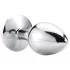 Sunfo - metalen buttplug - paarse steen - zilver
