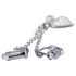 Hartvormige intieme sieraden met strass (zilver)