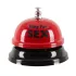 Ring for Sex - tafelbel - metaalseksbel - rood