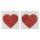 Glanzende tepelsticker - hart