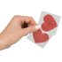 Glanzende tepelsticker - hart