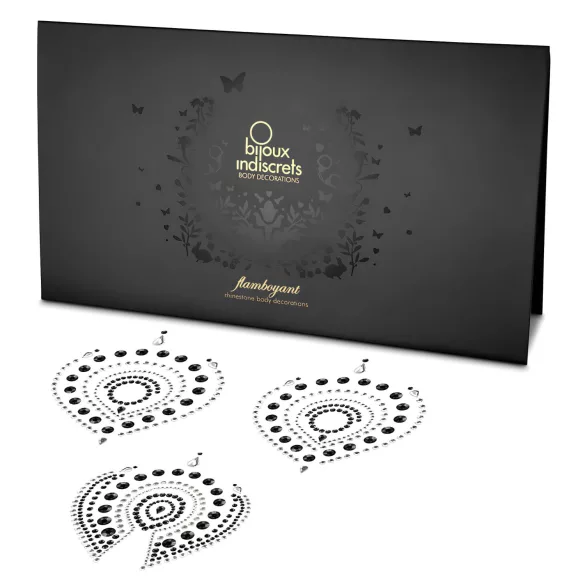 Glitter diamanten - intieme sieradenset - 3-delig - zwart