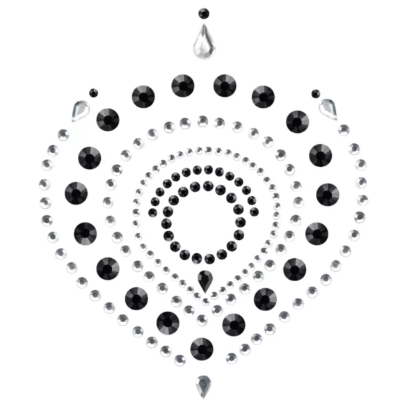 Glitter diamanten - intieme sieradenset - 3-delig - zwart