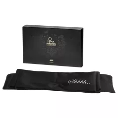   Bijoux Indiscrets Shhh Blindfold - premium satijnen bondage sjaal (zwart)