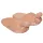 Pluche pantoffel - penisvorm - beige