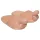 Pluche pantoffel - penisvorm - beige
