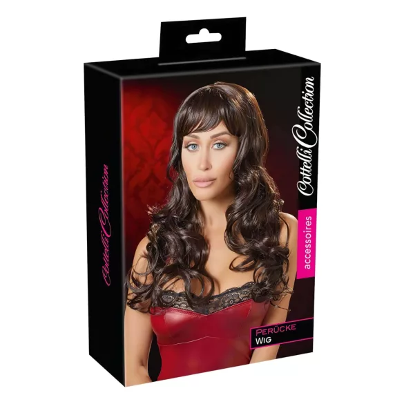 Cottelli - pruik - golvend haar - bruin
